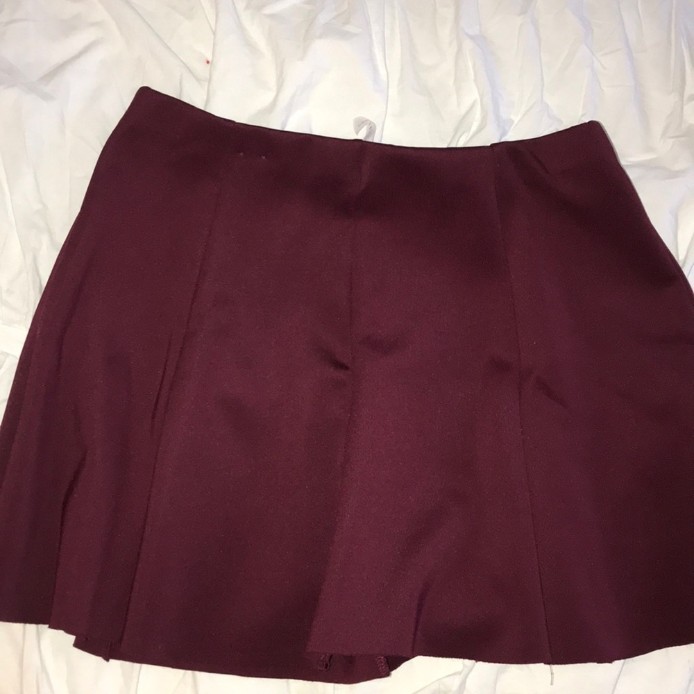 Burgundy skirt